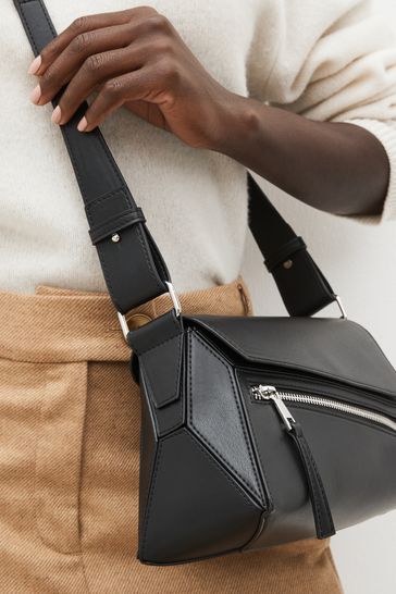 Black geometric bag cheap