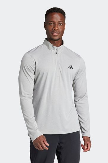 adidas Grey Train Essentials Training Long Sleeve Sweatshirt