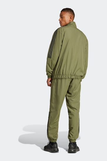 Olive green adidas store tracksuit