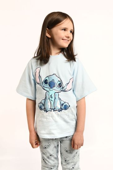 Brand Threads Blue Disney Girls Lilo & Stitch Pyjamas