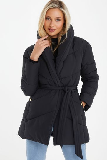 Buy Quiz Padded Tie Waist Jacket from Next Spain