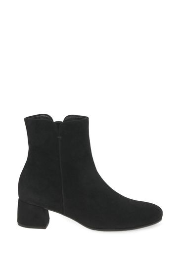 Buy Gabor Abbey Black Suede Ankle Boots from the Laura Ashley