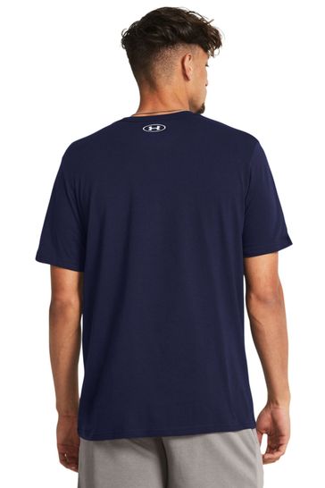 Under Armour Navy Left Chest Logo T Shirt