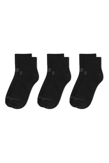 New Balance Black Multipack Ankle Flat Socks