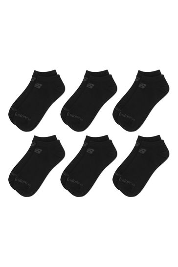 New Balance Black No Show Trainer Liner Socks