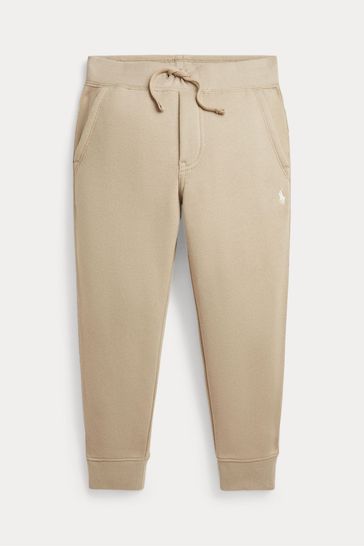 Buy Polo Ralph Lauren Boy Khaki Green Fleece Joggers from Next Denmark