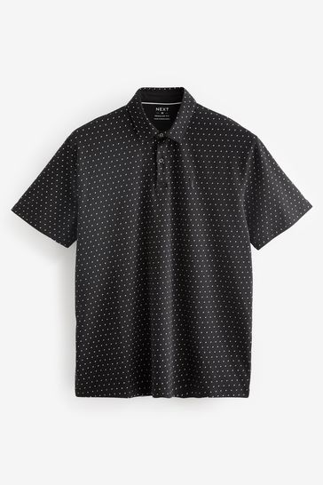 Black polka online dot shirt mens