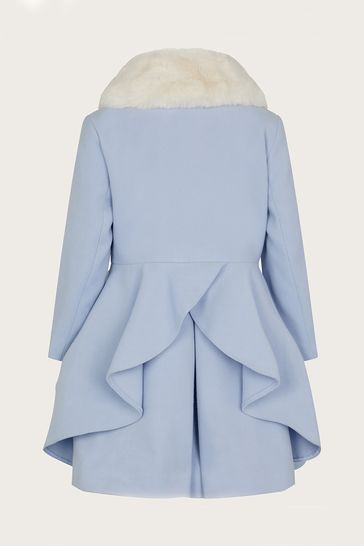 Buy Monsoon Blue Skirted Twirl Smart Coat from Next Ireland