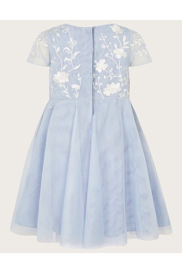 Blue and white party frocks sale