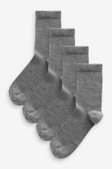 Pack de 4 pares de calcetines de modal en gris oscuro