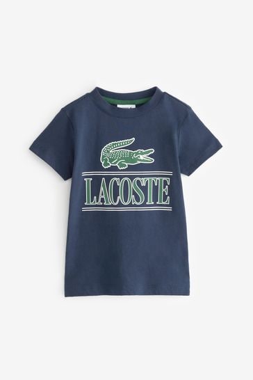 Lacoste Childrens Large Croc Graphic Logo T-Shirt