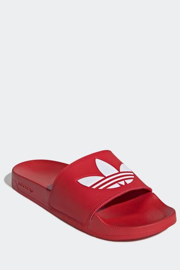 Buy adidas Originals Red Adilette Lite Slides from Next USA