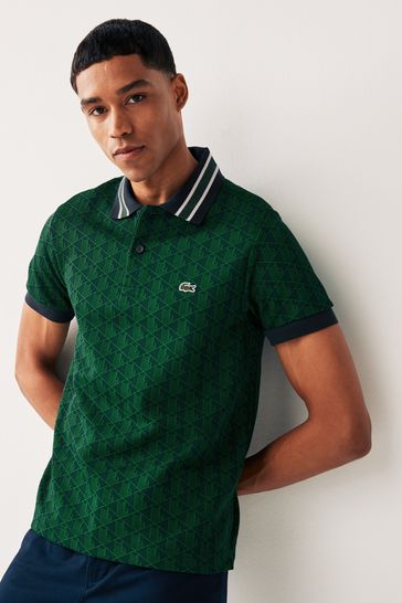 Buy Lacoste Monogram Polo Shirt from Next Bahrain