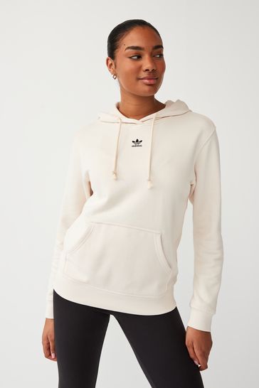 Buy adidas Originals Adicolor Essentials White Regular Hoodie from