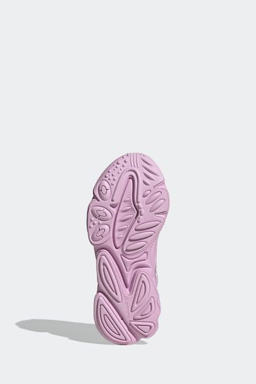 Adidas originals ozweego trainers store in white and purple