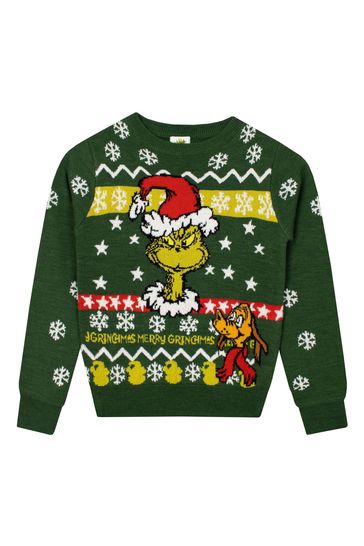 Buy Character The Grinch Christmas Jumper from the Laura Ashley