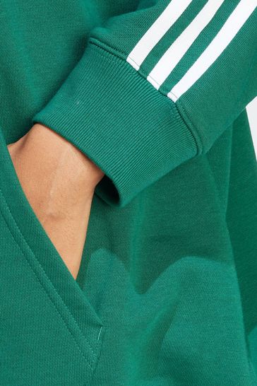 Buy adidas Originals Oversized from Hoodie USA Adicolor Green Next 3-Stripes