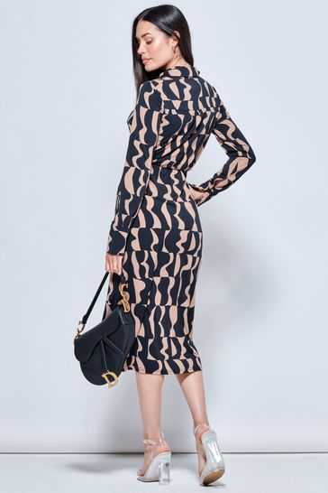 Jolie moi bell sleeve sales dress