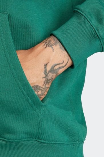 Adidas originals adicolor sales trefoil hoodie in green