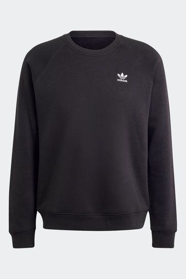 adidas Originals Black Trefoil Essentials Crew Neck Sweatshirt
