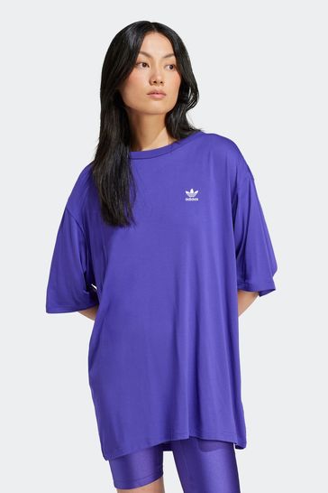 Purple adidas original Treefoil T-Shirt