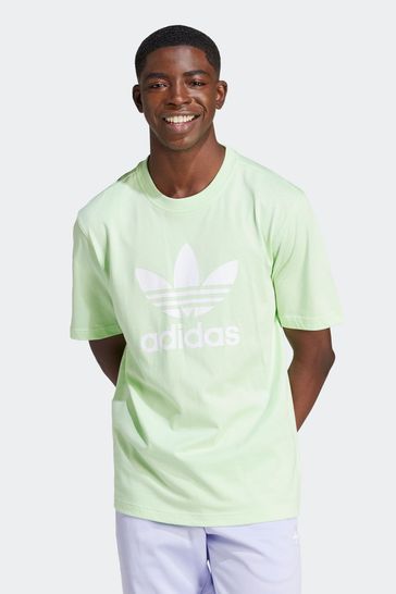 Camiseta blanca con trifolio Adicolor de adidas Originals