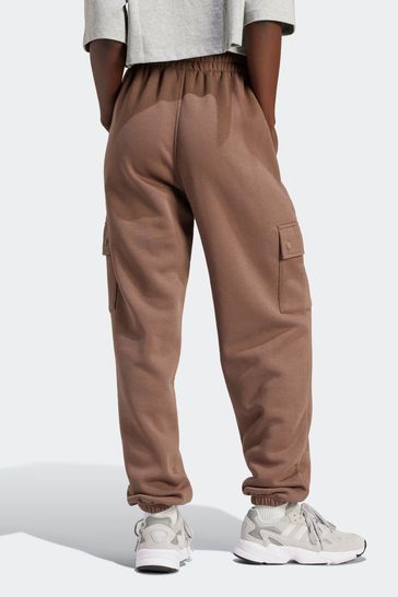 Buy adidas Originals Essentials Fleece Cargo Brown Joggers from