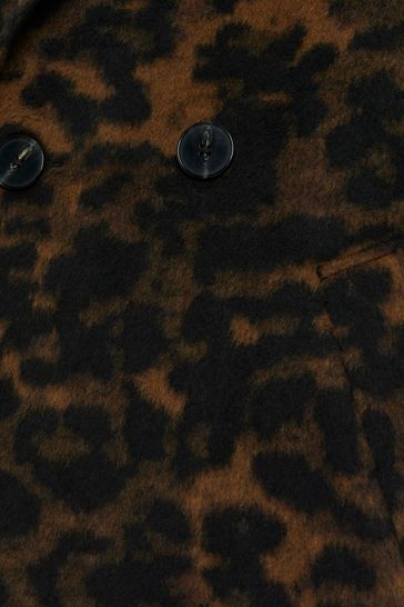 Oversized leopard print online coat