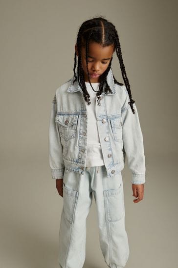 Oversized denim jacket kids sales