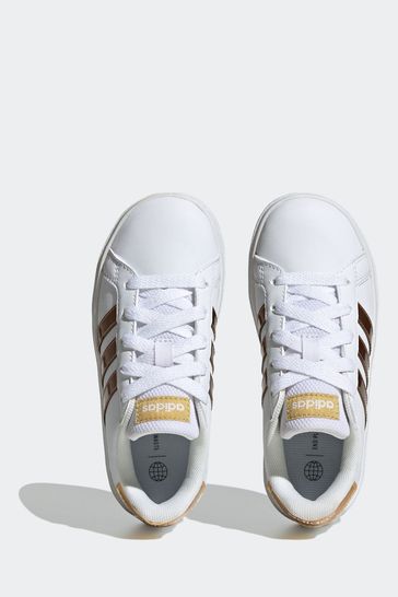 Adidas white gold trainers new arrivals