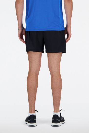 New Balance Black 5 Inch Shorts