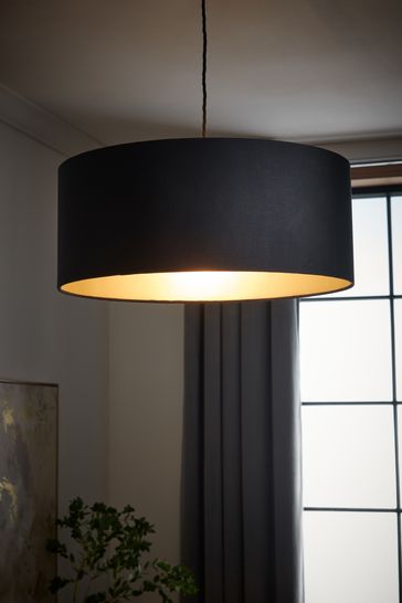 Black Rico Easy Fit Pendant Lamp Shade