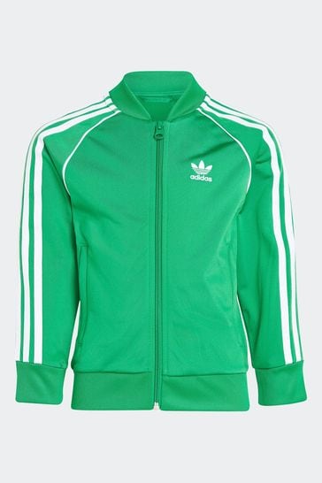 Green adidas superstar tracksuit deals