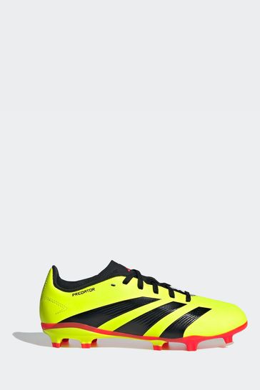 adidas Yellow Football Predator 24 League Firm Ground Kids Boots