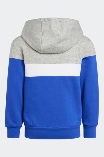 Buy adidas Blue Sportswear Tiberio 3 Stripes Colorblock Fleece