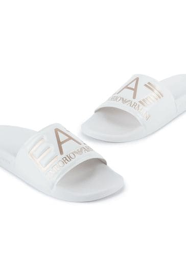 Emporio Armani EA7 Womens Logo Sliders