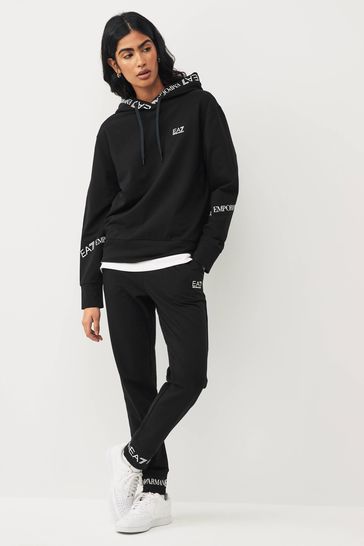 Buy Emporio Armani EA7 Womens Extended Logo Overhead Hooded Tracksuit from  Next Oman