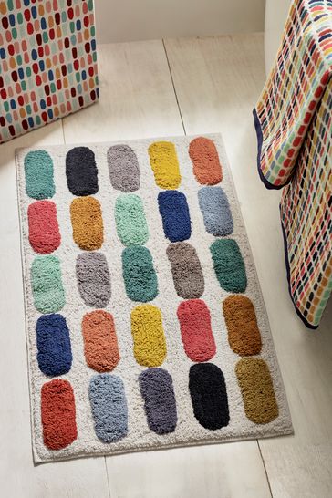 Multi Sketch Bath Mat