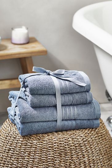 Blue 4 Piece Towel Bale
