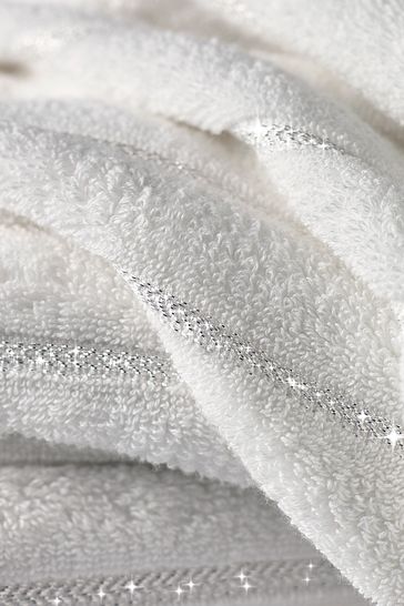 Grey sparkle towels deals