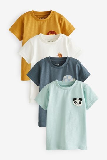 Multi Short Sleeve T-Shirt Set 4 Pack (3mths-7yrs)