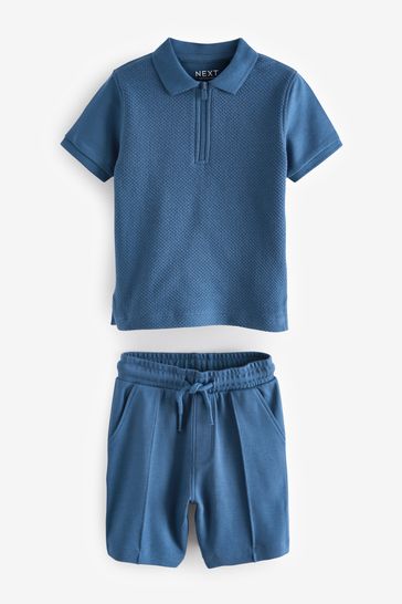Skechers polo clearance shirt kids blue