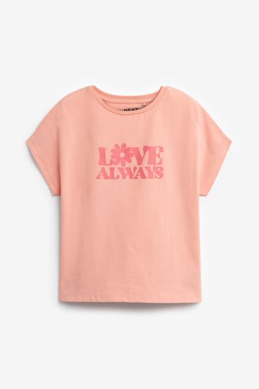 Buy Pink Purple Blue Slogans T Shirt 4 Pack 3 16yrs from Next