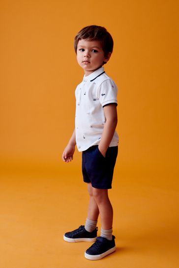All over polo shorts sales