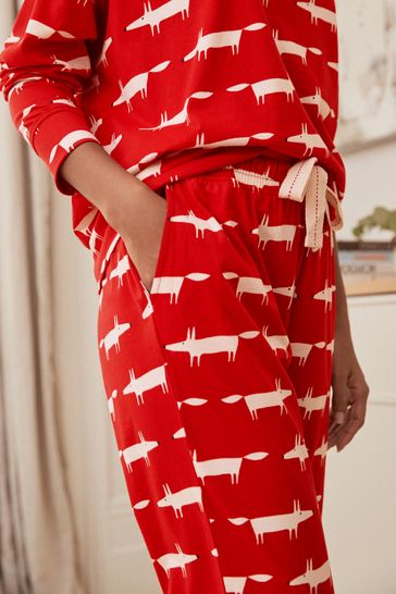 Buy Red Mr Fox Scion At Next Cotton Pyjamas from Next Luxembourg