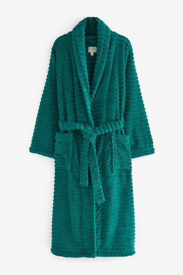 Green towelling dressing gown sale