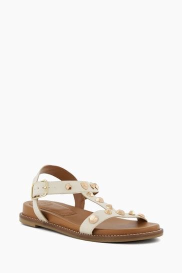 Dune store cream sandals