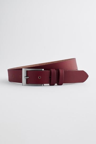 Buy Burgundy Red Leather Belt from Next Ireland