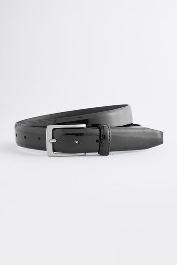 Black patent belt shop