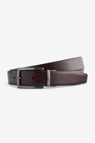 Mens reversible 2025 leather belt